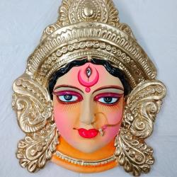 Terracotta Durga Maa Face / Handmade Personalized Gifting 
