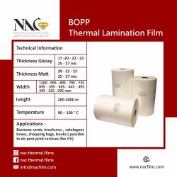 BOPP Thermal Lamination Films 