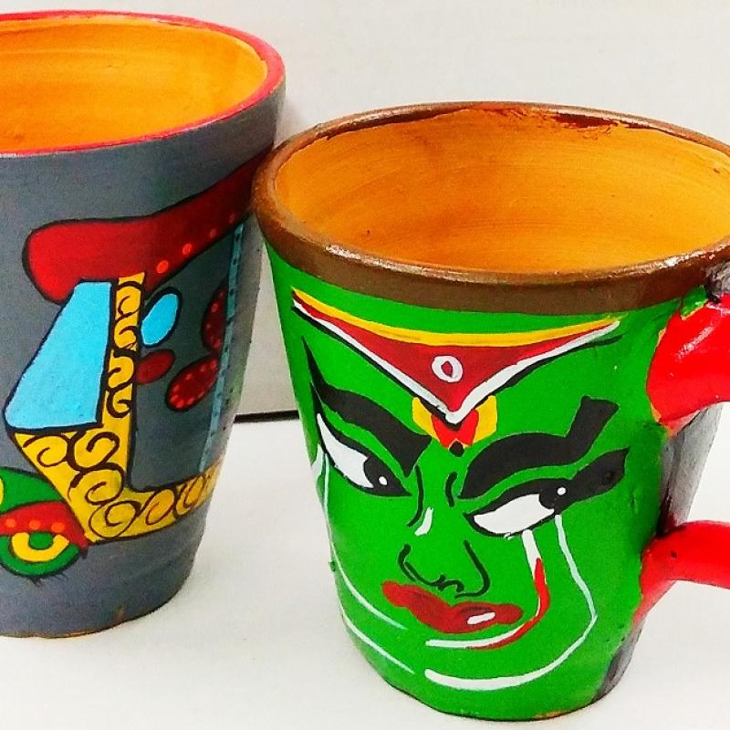 Чашки для холодного чая из глины купить оптом - компания Manmayee Handicrafts | Индия
