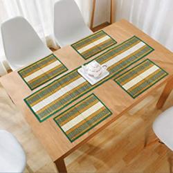 Natural Madurkathi 4 Placemats and Runner for Dining Table купить оптом