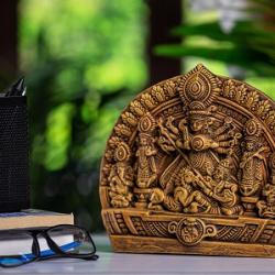 Terracotta Durga Idol with Family manufacturer for Home Decor купить оптом