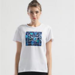SILIK Summer Sports Fitness Short Sleeve Printed Style T-Shirt купить оптом