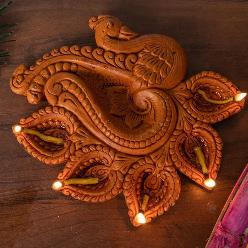 Clay Diya for Diwali Decoration, Navaratri Decoration, Festive Gifting купить оптом - компания Manmayee Handicrafts | Индия