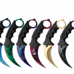 CS GO Game Style Colorful Camping Survival Eagle Karambit Knives