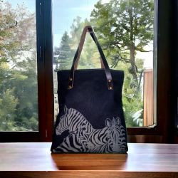Холщовые сумки с ручной росписью для повседневной моды