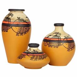 Carpentered Terracotta Pots for Home Decoration & Gifting Manufacturer Exporter Wholesaler