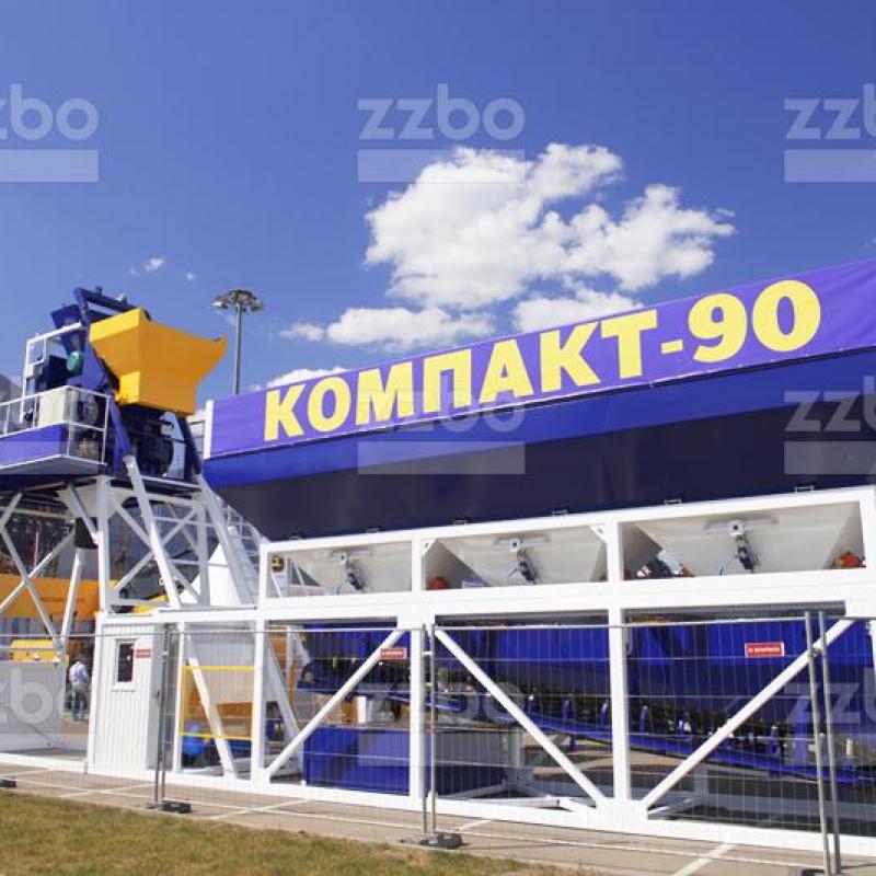 Мобильный бетонный завод «Компакт-90» купить оптом - компания Златоустовский Завод Бетоносмесительного Оборудования | Россия