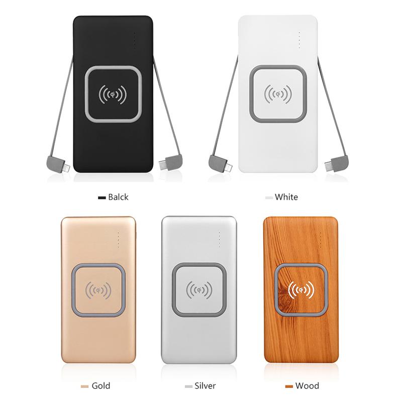 Built-in Cable Wireless Power Bank buy wholesale - company Shenzhen Wayto Technology Co., Ltd. | China