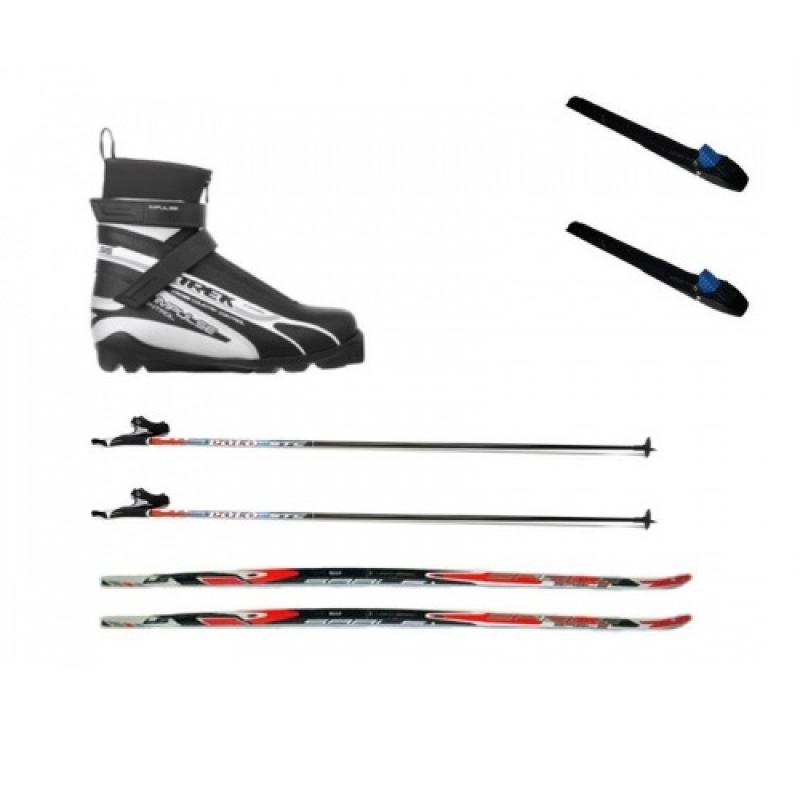 Комплект лыжный с креплением sns, палками и ботинками impulse купить оптом - компания  УП 