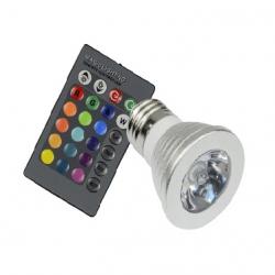 RGB IR Remote Control LED Bulbs buy on the wholesale