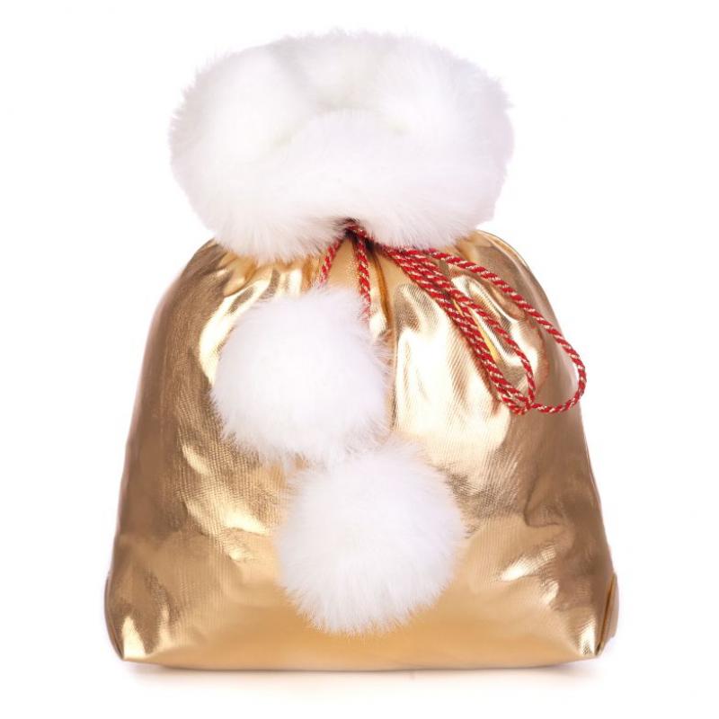 Christmas Gift Bags with Fur and Pompons buy wholesale - company ЗАО «Фирма Мальвина» | Belarus
