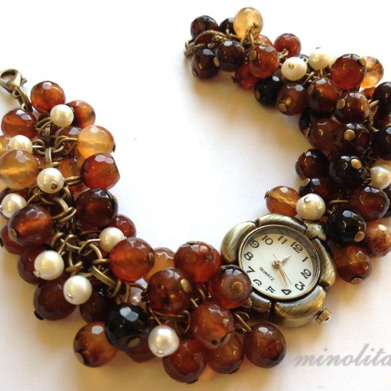 Женские наручные часы браслет с камнями купить оптом - компания Минолита | Беларусь