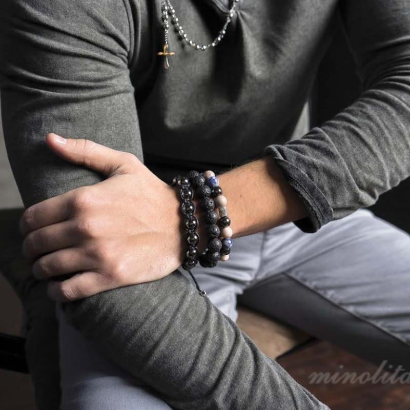 Мужские браслеты из натуральных камней купить оптом - компания Минолита | Беларусь