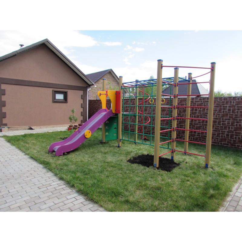 Outdoor Playground Equipment with Slide buy wholesale - company Детские площадки Парк Развлечений | Russia