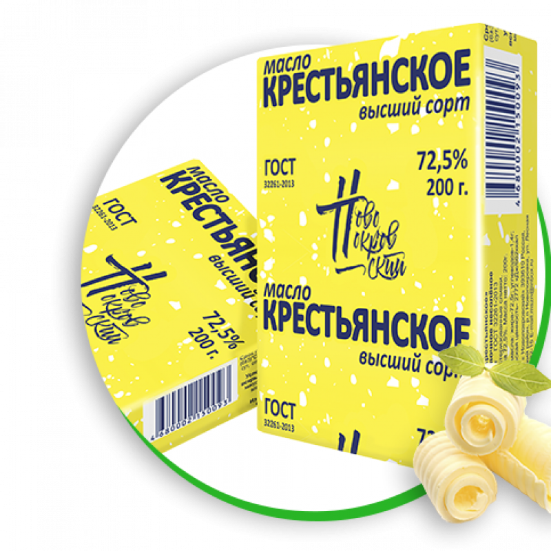 Butter Krestyanskoe  buy wholesale - company АО МСЗ НОВОПОКРОВСКИЙ | Russia