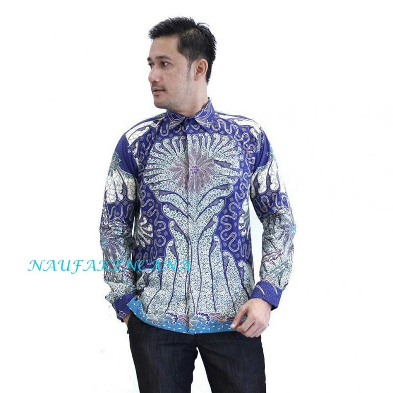 Мужские рубашки с принтом современный батик  купить оптом - компания batik naufakencana | Индонезия