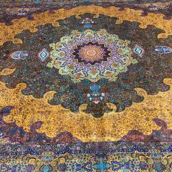 Hand Knotted Pure Silk Carpet 24 meters 