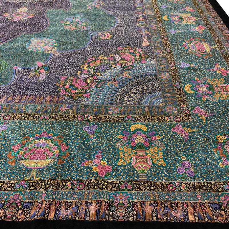Pure Silk Hand-Knotted Carpets 10x6m buy wholesale - company Janan | Iran