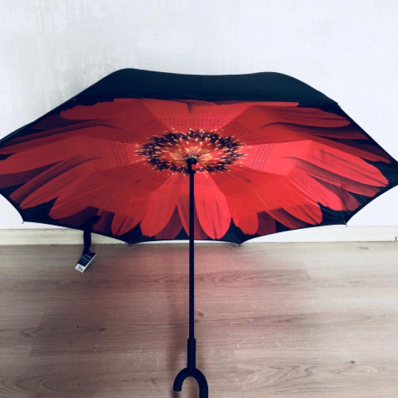 Зонт обратный Reverse Umbrella ветрозащитный зонт обратного раскрытия купить оптом - компания Vesna2012 | Украина