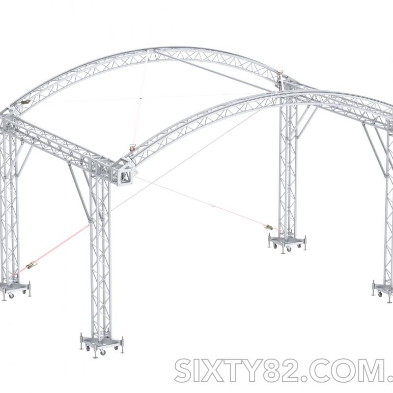 Система арочных сценических крыш SIXTY82 - размер 6х4 м купить оптом - компания SIXTY82 UA | Украина