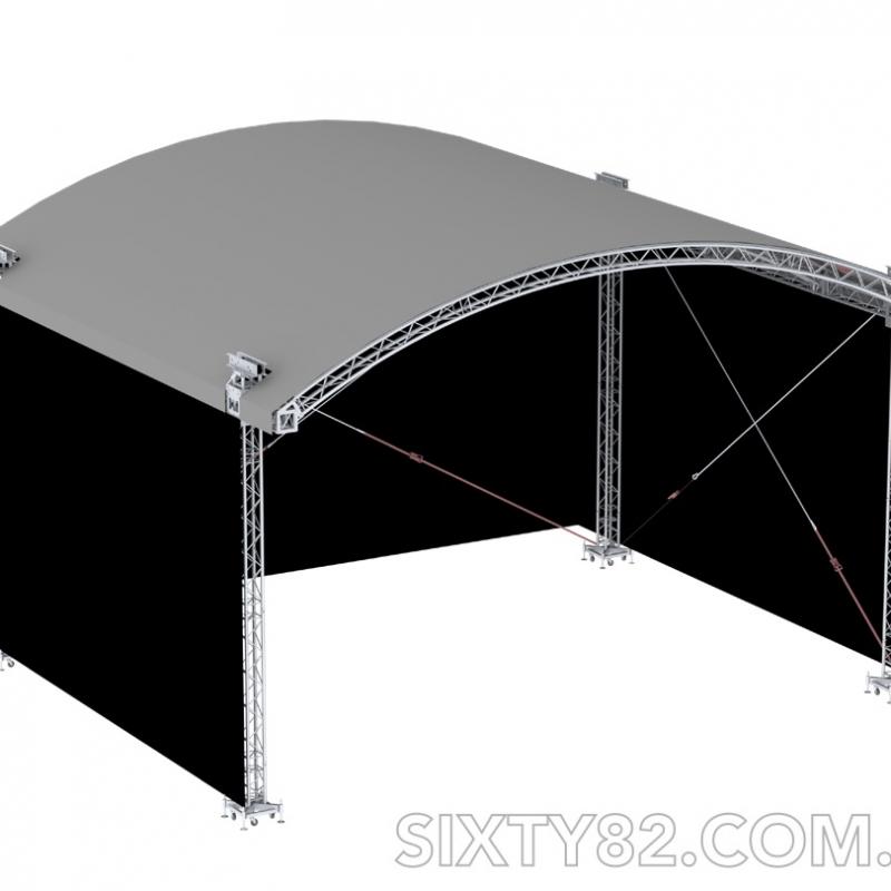 SIXTY82 Arc Roof крыша арка для сцены 10х8 м купить оптом - компания SIXTY82 UA | Украина