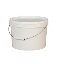 High-Quality Food Grade White Plastic Bucket with Handle and Lid buy on the wholesale