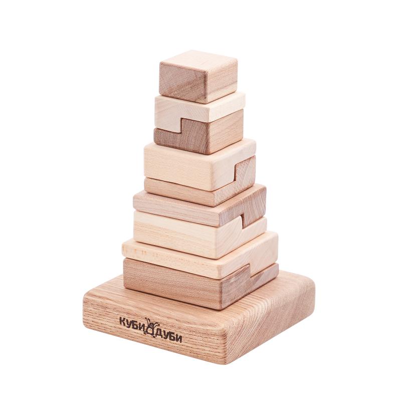 Children's Wooden Block Pyramid Techno buy wholesale - company «Эко Тойс» | Russia