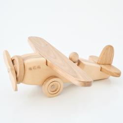 Children's Wooden Toy Airplane 