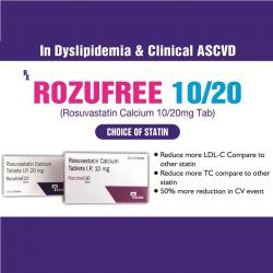 ROZUFREE Rosuvastatin Calcium 10/20 mg Tab