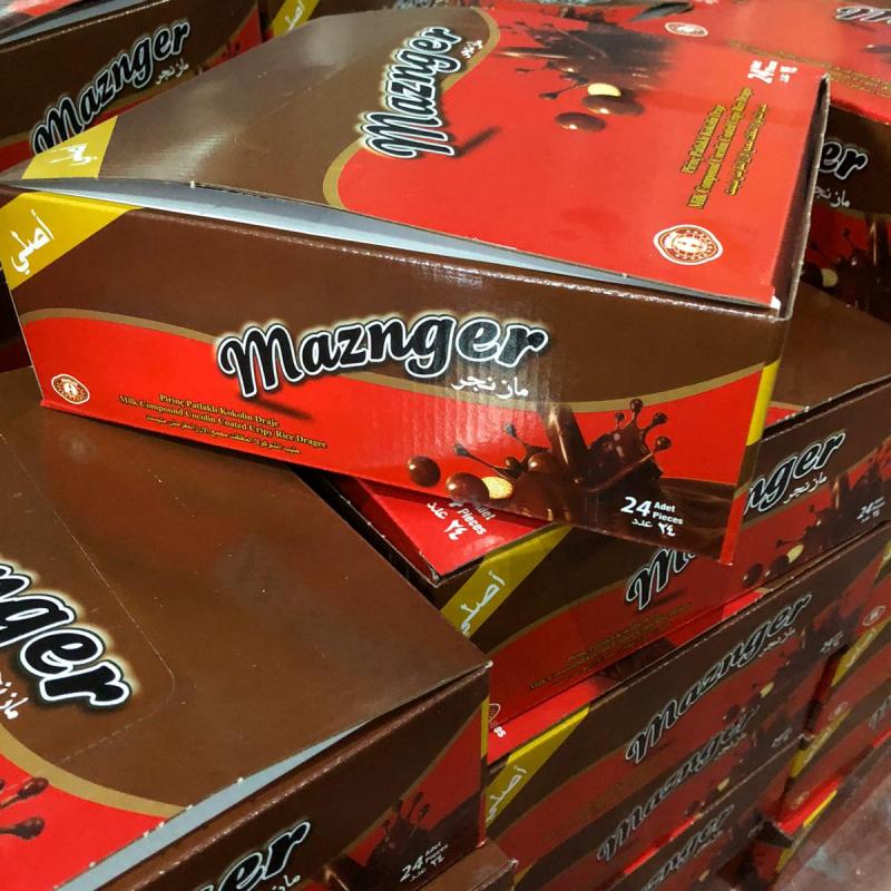 Драже с молочно-шоколадной смесью MAZINGER 25гр х 24 х 6 купить оптом - компания Nusland Food Company | Турция