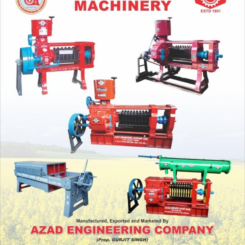 Пресс для отжима масла купить оптом - компания Azad Engineering Company | Индия