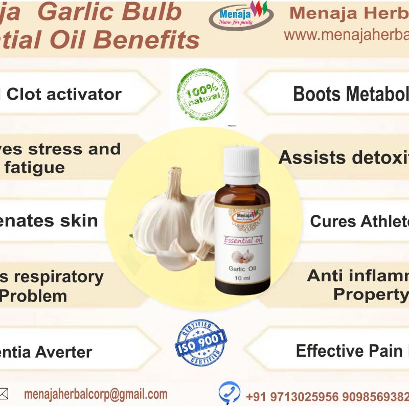 Эфирное чесночное масло Menaja  купить оптом - компания Menaja Herbal Corp | Индия