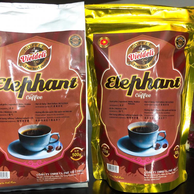 Elephant Roasted Coffee Beans buy wholesale - company VIET DELI COFFEE CO.,LTD | Vietnam