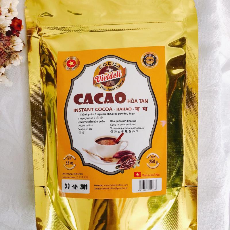Быстрорастворимый какао-порошок 2 в 1 250г/пакет купить оптом - компания VIET DELI COFFEE CO.,LTD | Вьетнам