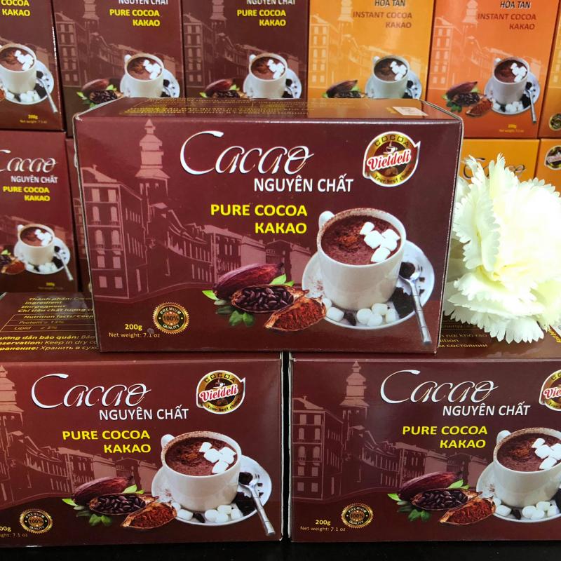 Чистый какао-порошок 200г/коробка купить оптом - компания VIET DELI COFFEE CO.,LTD | Вьетнам