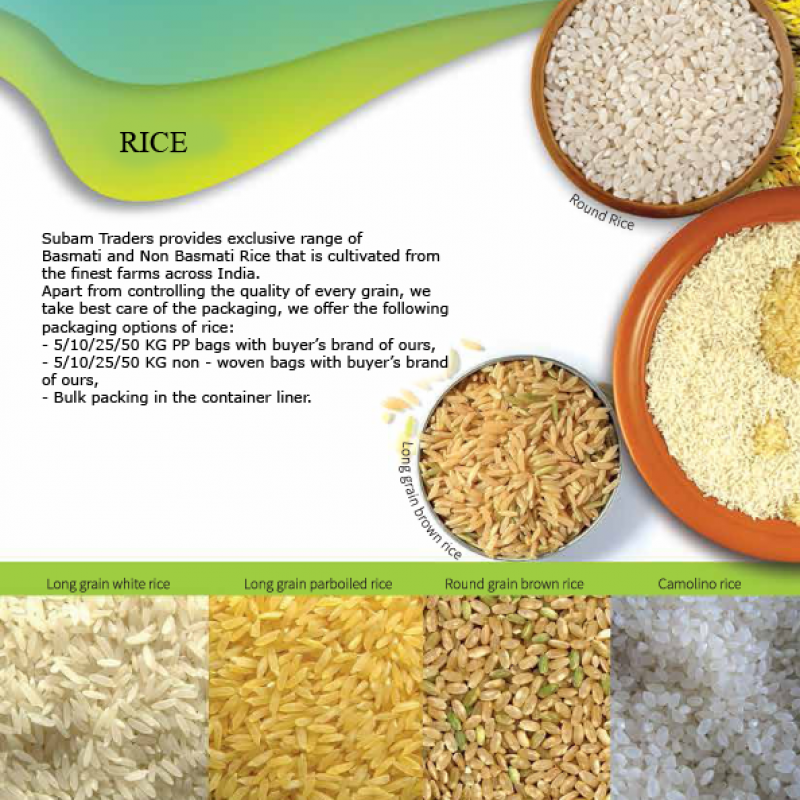 Rice buy wholesale - company SUBAM TRADERS | India
