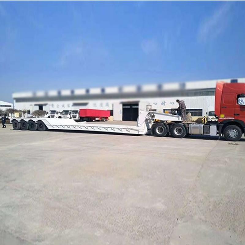 Low Bed Heavy Cargo Semi-Trailer buy wholesale - company Shengrun Special Automobile | China