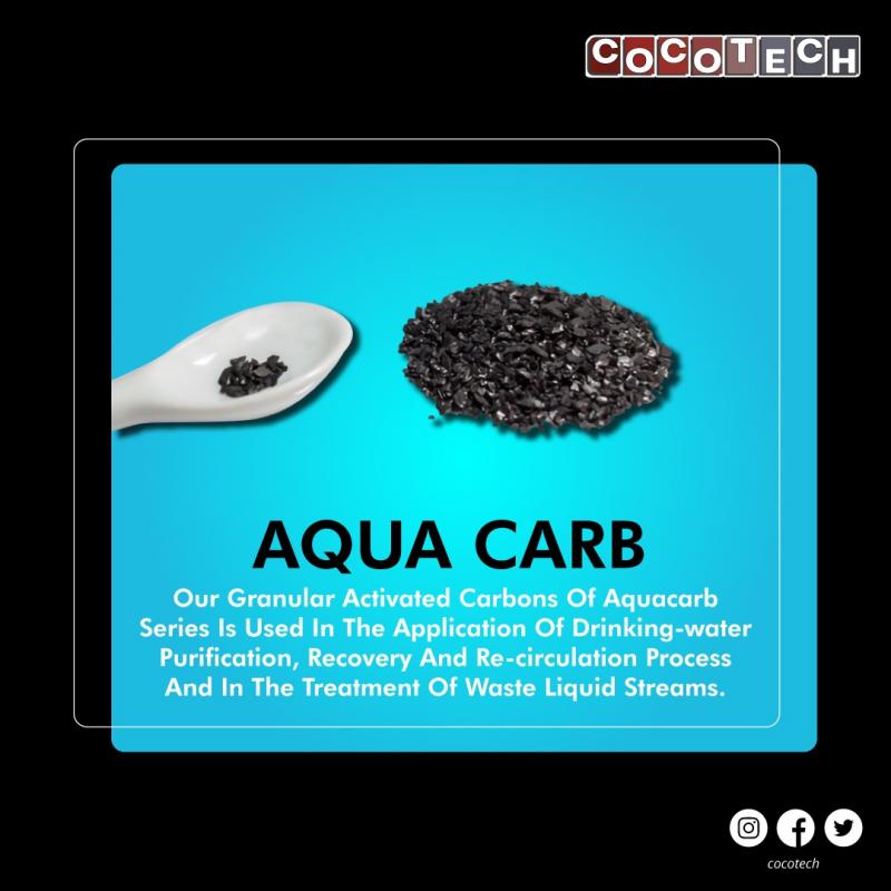 Гранулированный активированный уголь AQUA CARB купить оптом - компания Vadivel Cocotech Private Limited | Индия