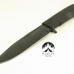 Knife Military in a Sheath Black Mat Elastron, Kizlyar buy on the wholesale