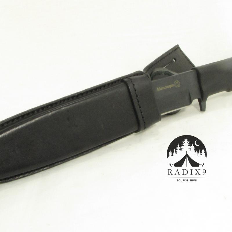 Knife Military in a Sheath Black Mat Elastron, Kizlyar buy wholesale - company ИП Сухарев Дмитрий Андреевич | Russia