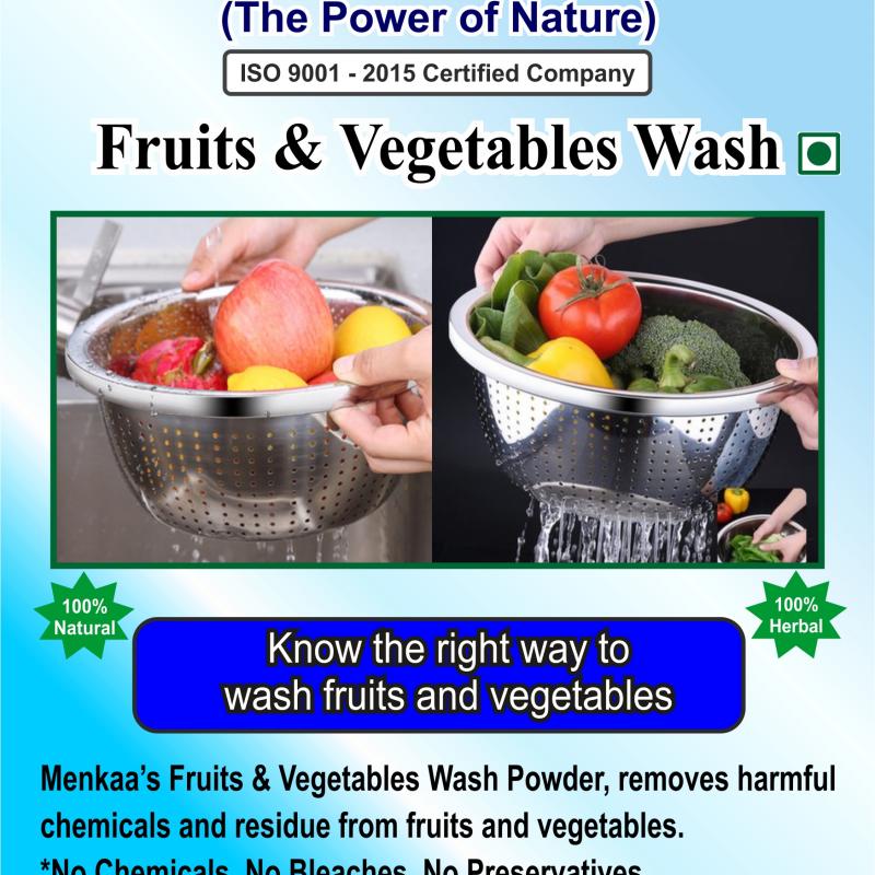 Fruits and Vegetables Washing Powder buy wholesale - company Menkaa | India