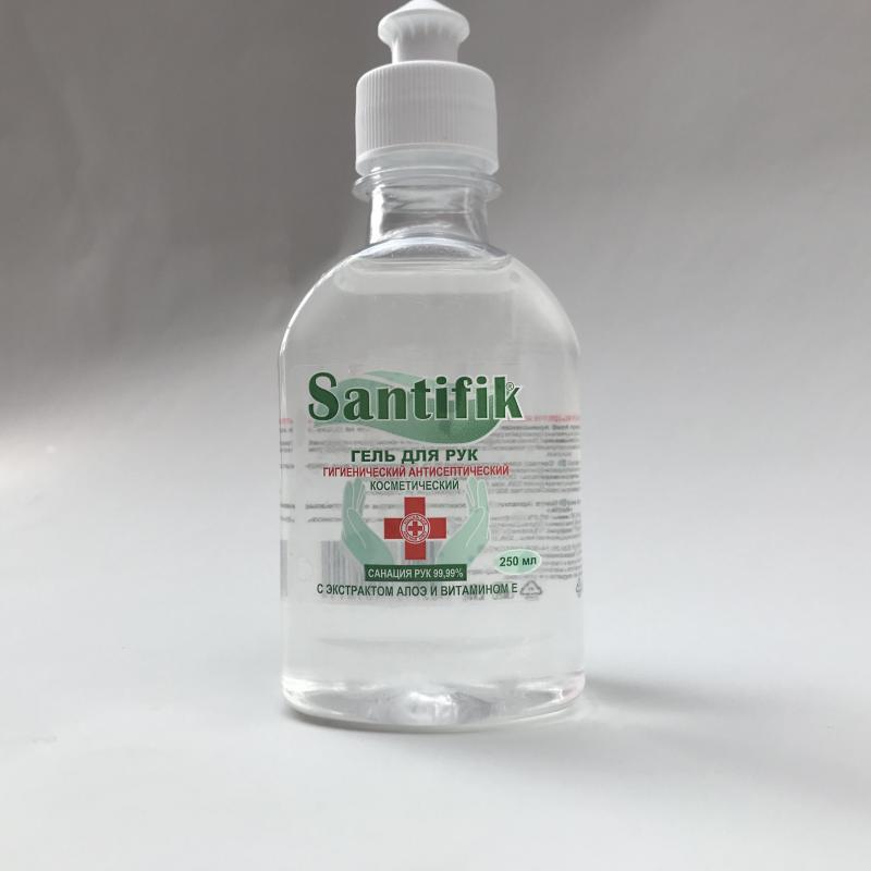 Santifik Antibacterial Hand Gel 250 ml buy wholesale - company ООО СИБТЕХ | Russia