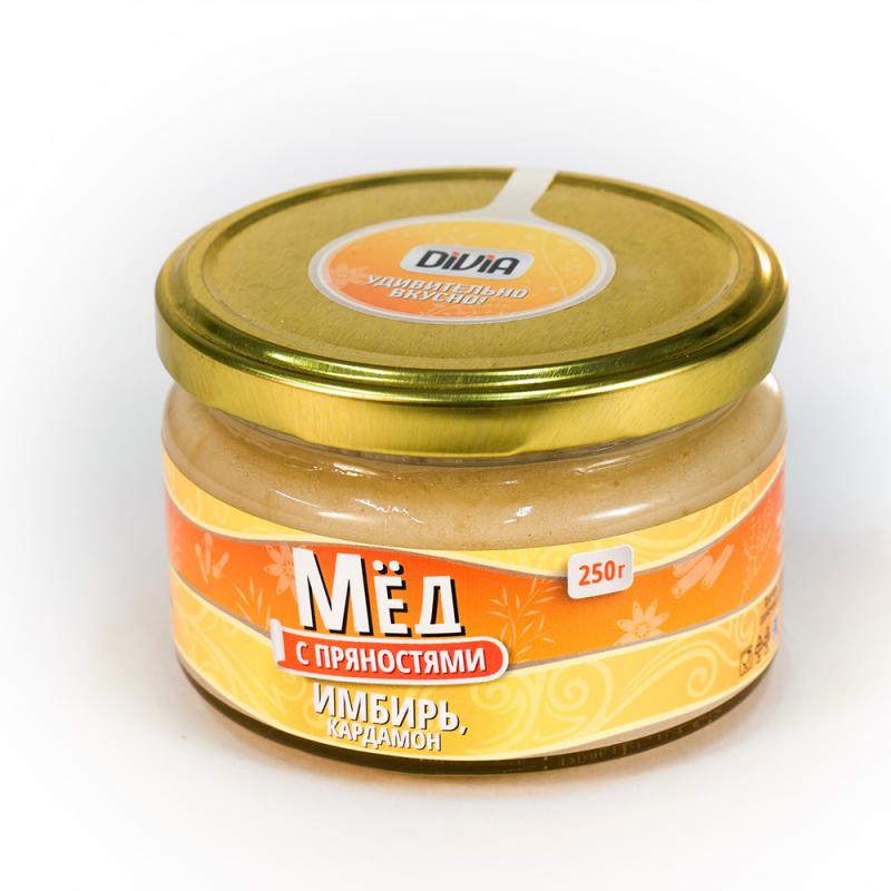 Мёд с пряностями фасованный 250гр купить оптом - компания ООО 