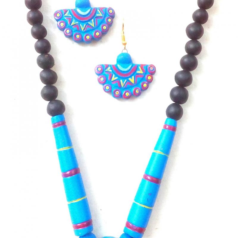 Navaratri Collection / Terracotta Necklace / Exclusive Festive Fashion buy wholesale - company THe Handicraft Stores | India