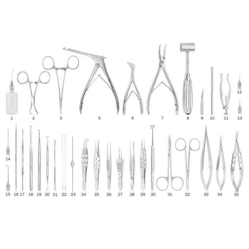 Набор инструментов для офтальмологических операций купить оптом - компания Image surgical | Пакистан