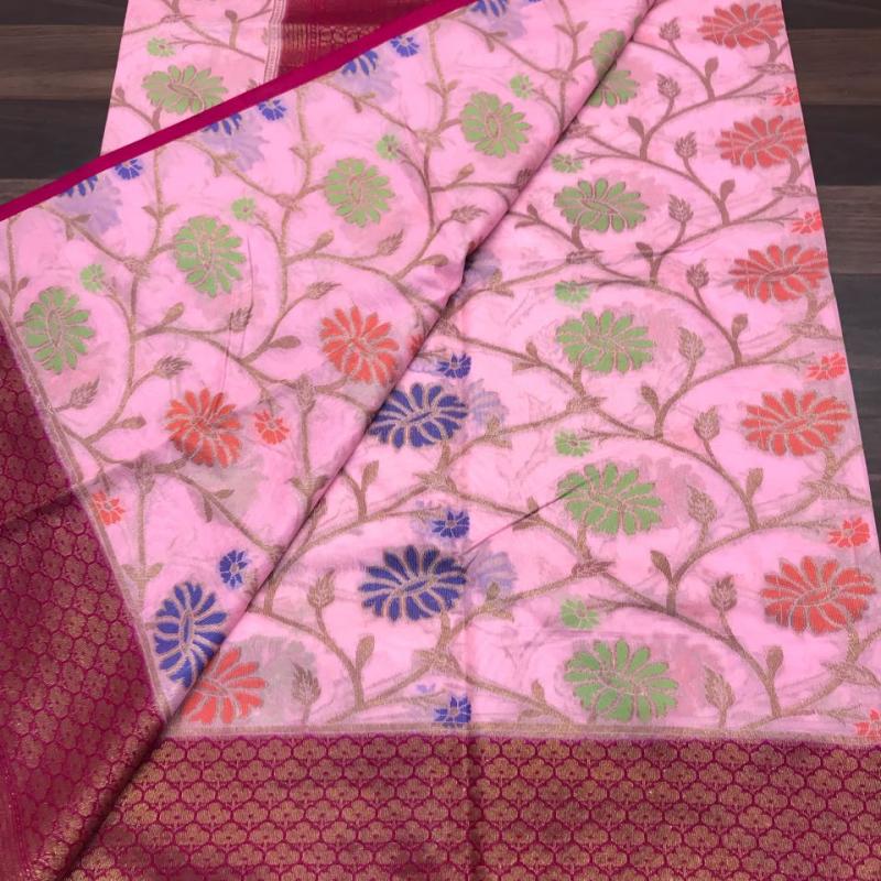 Kanjivaram Balaton Silk Saree buy wholesale - company Abu sufiyan sarees | India