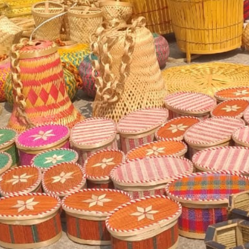 Коробки и корзины для хранения из бамбука купить оптом - компания Ira Enterprise | Индия