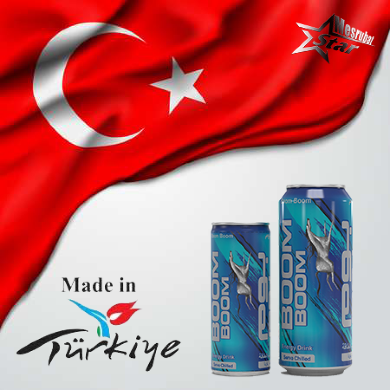 Энергетический напиток Boom Boom купить оптом - компания Eymen Zirai Mefrusat Gıda Ltd. | Турция