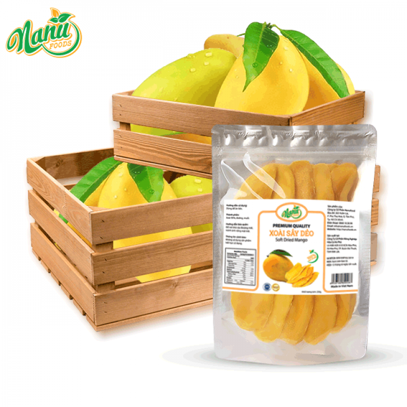 Vietnam Dried Mango 1kg (Zipper bag) buy wholesale - company Nanufood Joint Stock Company | Vietnam