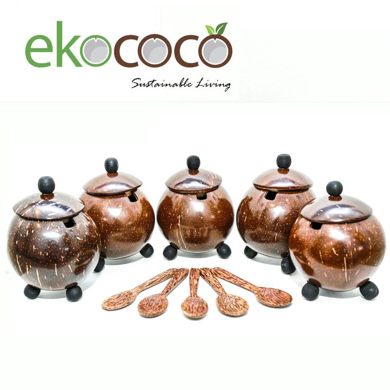 Coconut Spice Pots buy wholesale - company Ekococo | Sri Lanka